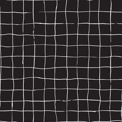 Hand drawn checkered grip seamless vector pattern