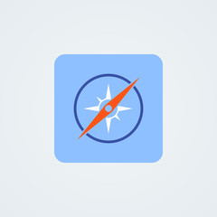 Vector compass icon.