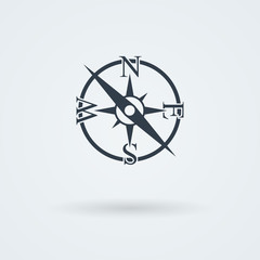 Vector compass icon.