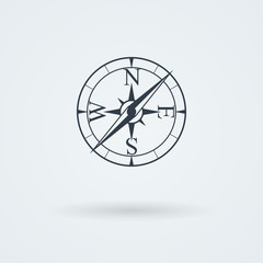 Vector compass icon.