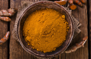 Heap of Turmeric (selective focus)
