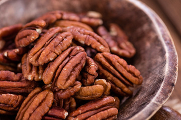 Some Pecan Nuts (selective focus)