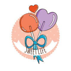 Vector Candy and Lollipop Background