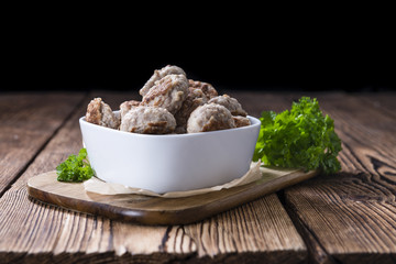 Small homemade Meatballs