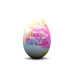 Cheerful Easter background with colorful decorated eggs