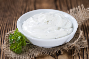 Sour Cream with fresh herbs