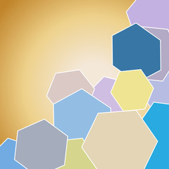 Abstract background with hexagons, design element