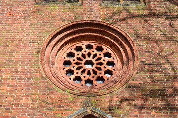 Rosette aus Formziegeln
