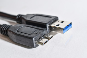 USB cable 3.0 blue A/B