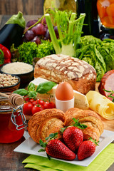 Composition with variety of organic food products