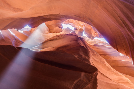 Antelope Canyon in the Navajo Reservation near Page, Arizona, USA.