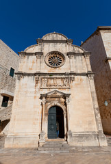 Fototapeta na wymiar Saint Saviour Church (1520) in Dubrovnik, Croatia