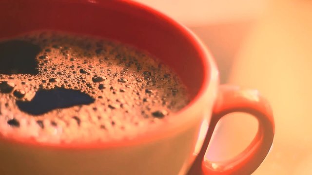 Cinemagraph coffee bubbles