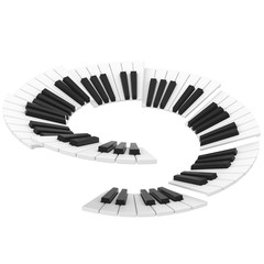 black and white piano keyboard