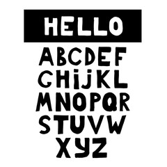 Doodle hand drawn font