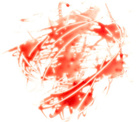 red blood on white background