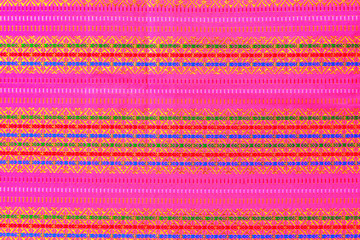 Colorful thai silk handcraft textile texture or background