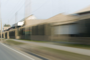 road at speed
