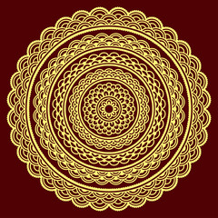 Vector color mandala.
