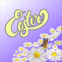 Happy Easter Typographical Background