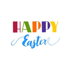 Happy Easter Typographical Background