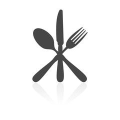 Restaurant Sign with Spoon, Fork and Knife icon