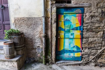 Plexiglas foto achterwand village valloria italy © romantsubin