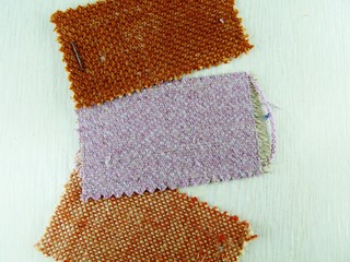 fabric swatches of different colors