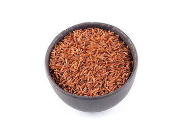 Heap of red rice