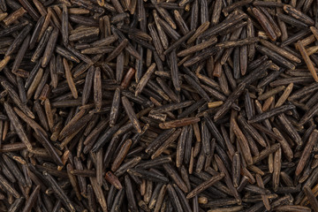 Background of black wild rice