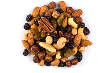 Mix nuts and dry fruits