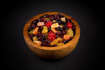 Mix variety of dried fruit