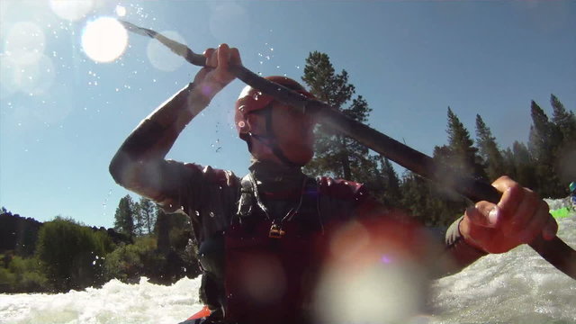 White water kayaking