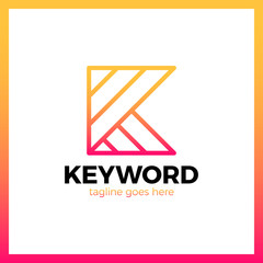 Keyword Logo Letter K