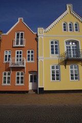 Fototapeta premium Bunte Häuser in Sonderburg