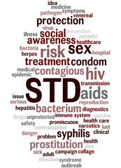 Sexually Transmitted Disease, word cloud concept 2