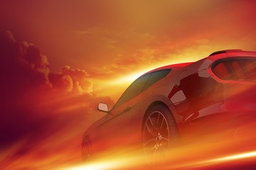 Obraz na płótnie Canvas Motorsport Car Concept