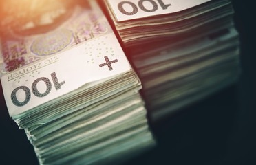 Polish Zloty Pile of Cash