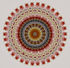 Mandala Round Ornament Pattern.
