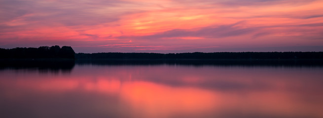 Sonnenuntergang am Wandlitzsee