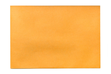 Brown envelope. Isolated on white background with clipping path