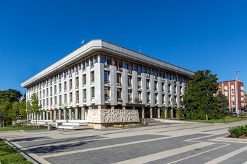 Administrative building from communist period, City of Pleven, Bulgaria