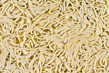 Cooked spaghetti background conceptual of a puzzle