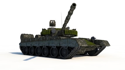 Fototapeta na wymiar The Russian fighting tank
