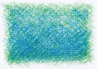blue green abstract crayon background