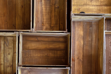 Pattern of old wood box background