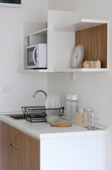Fototapeta na wymiar Modern pantry with utensil