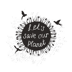 Obraz premium save our planet