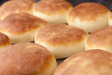 Freshly baked buns.