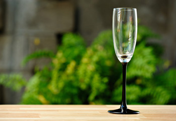 empty wine glass